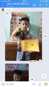 Ảnh trẻ tương tác với cô trong thời gian nghỉ dịch